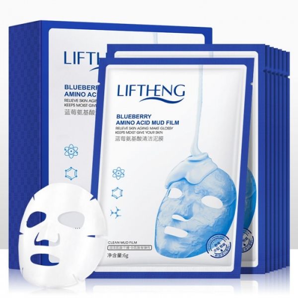 Liftheng Blueberry Mud Face Mask, 6g*10pcs