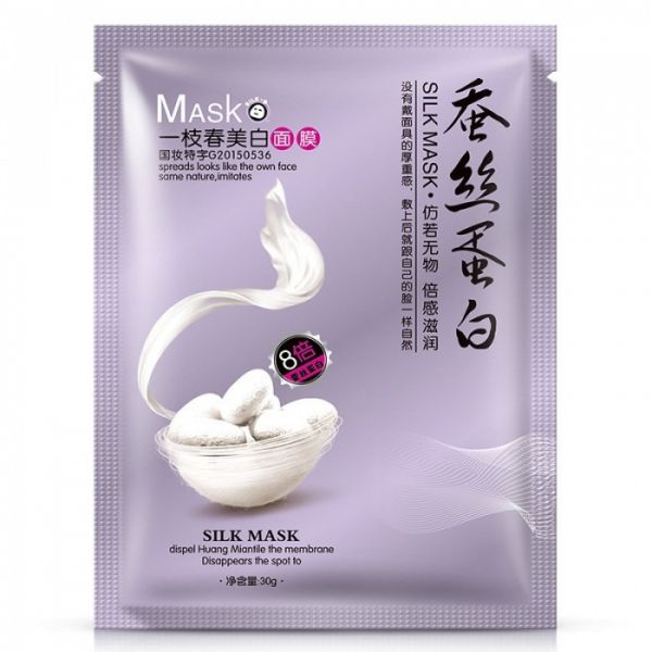 Silk Protein Whitening Face Mask One Spring