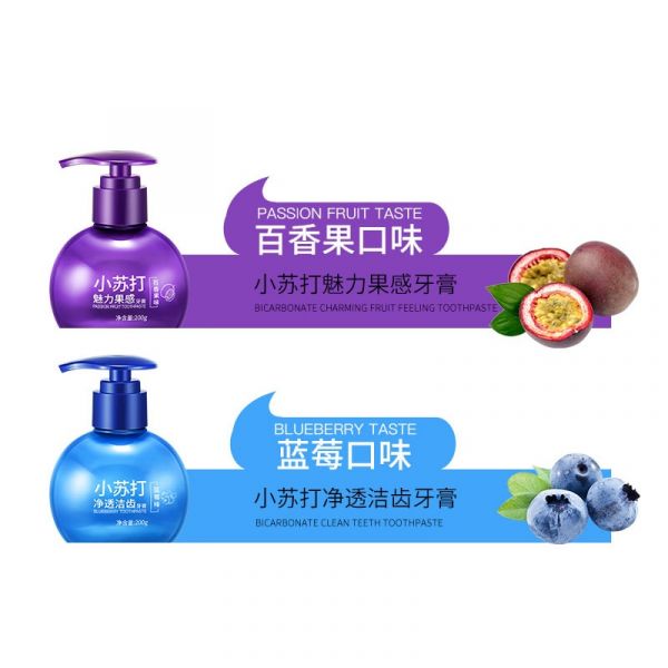 Whitening gel toothpaste with blueberry flavor 200 g