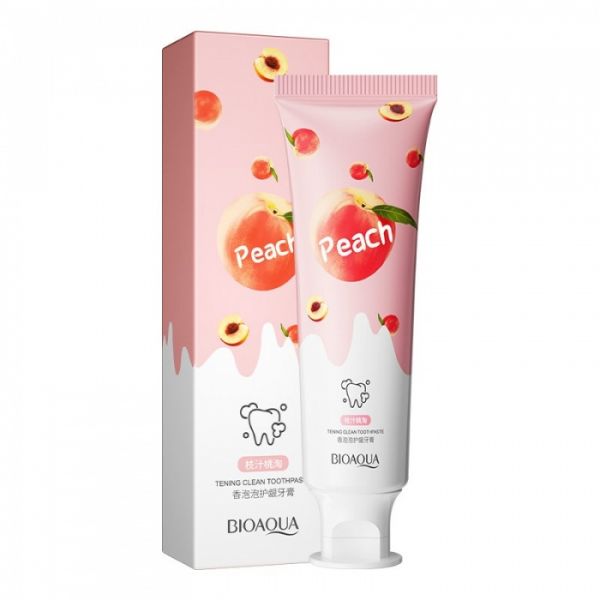 Whitening toothpaste with peach flavor Bioaqua, 100g