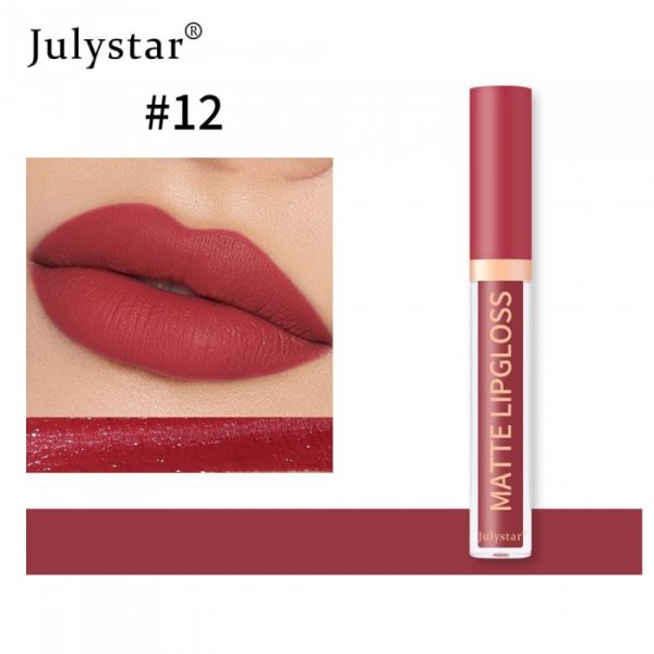 Liquid lipstick matte Julystar, color 12